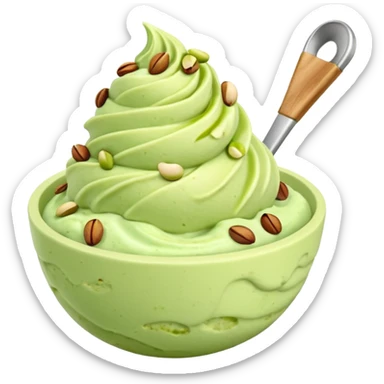 gelato con penna e pistacchio  sticker