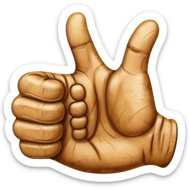 Shitty thumbs up sticker