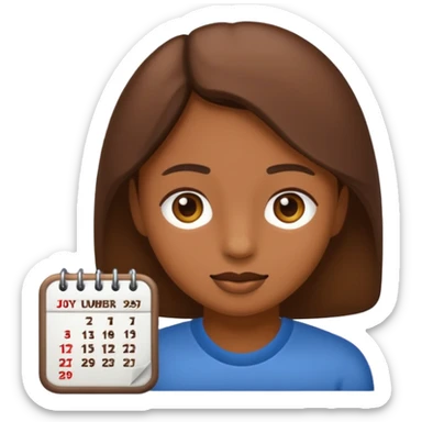 calendar emoji with umber 29 sticker