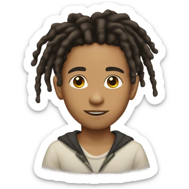 lightskin boy with dreads  sticker