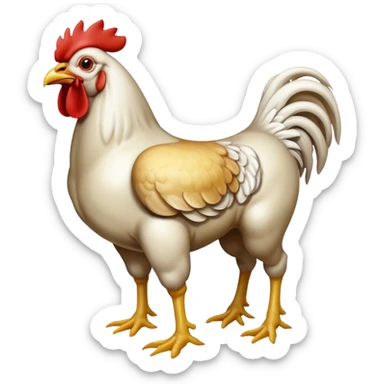 Horse body with chicken head  sticker