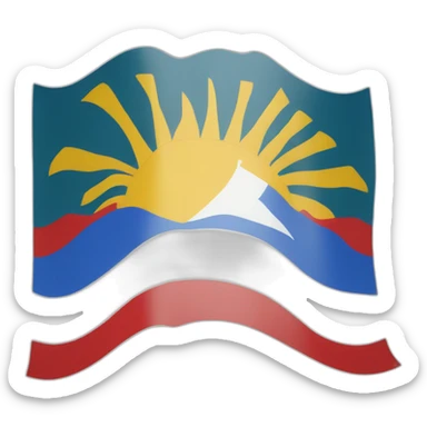 drapeau de la reunion sticker