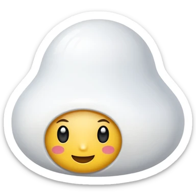 Una cebolla con una pegatina de que ponga “NEW” sticker