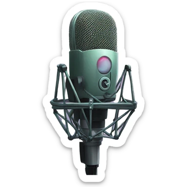 crypto with podcast microphone sticker