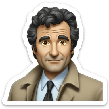 Detective Columbo Peter falk sticker