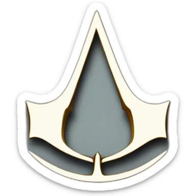 assassin’s creed crest logo feudal japan sticker