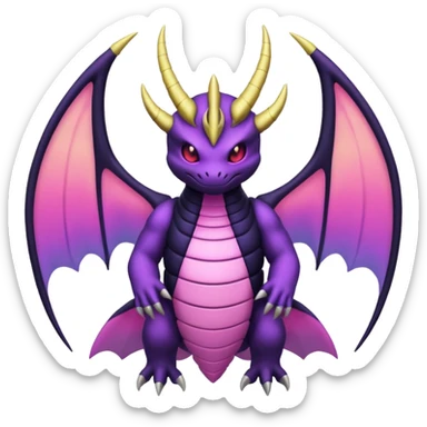 Pokemon legendary purple and pink Giratina sticker