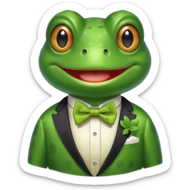 Um sapo comediante sticker