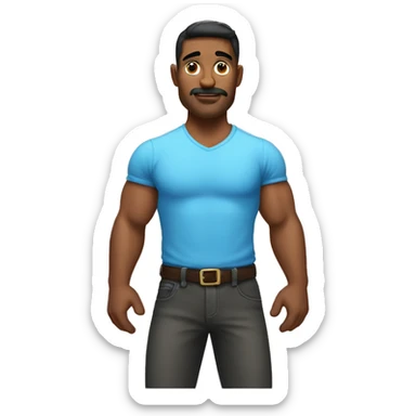 Hombre musculoso  sticker