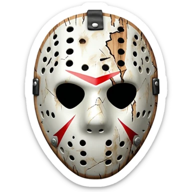 jason voorhees mask sticker