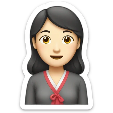 lady chinese's language teacher sticker