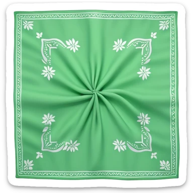 Light green bandana  sticker