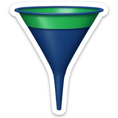 Sales dark blue funnel money sticker
