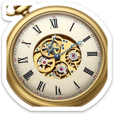 pocket watch sticker
