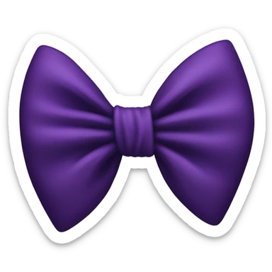 Dark purple bow sticker