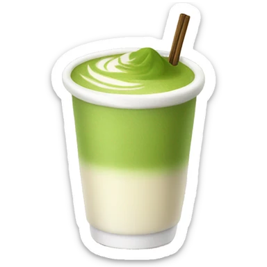 Matcha latte  sticker