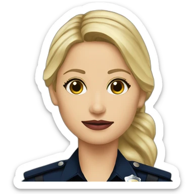 sarah michelle gellar police officer sticker