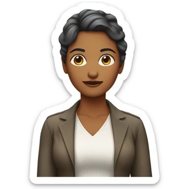 Mujer con pesas sticker