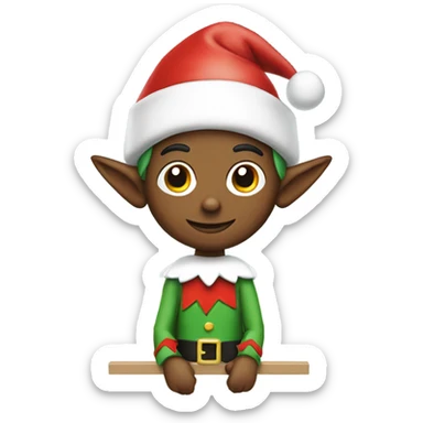 Elf on a shelf sticker