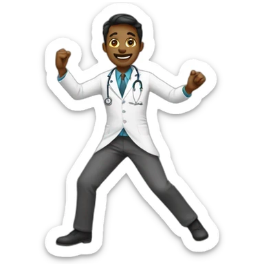 Dancing doctor sticker