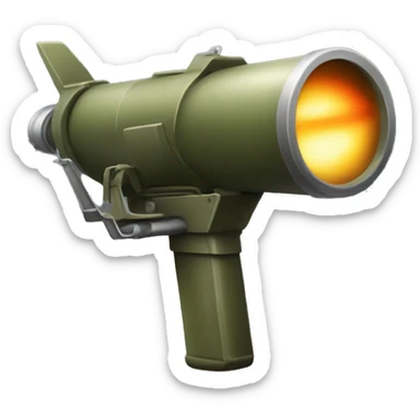 army rocket launcher sticker