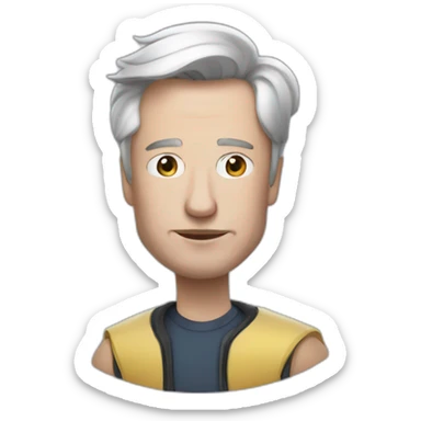 elonmusk with a gu sticker