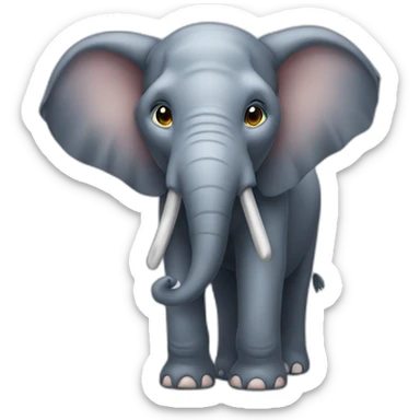 Elefante con orejas enormes sticker