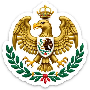 mexico coat of arms sticker