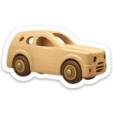Car Wooden toy sticker