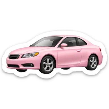 light pink car sticker