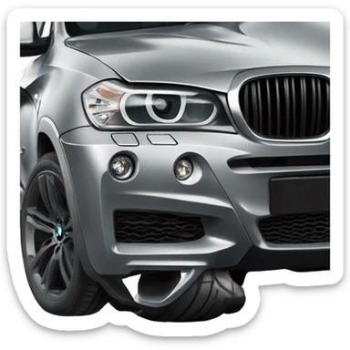black BMW x3 Msport sticker