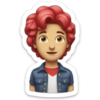 collin baker as strawberryshortcake sticker