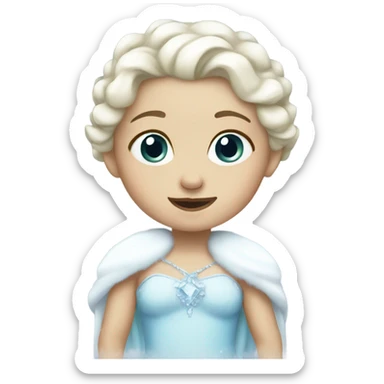 Baby snow princess sticker