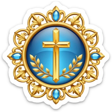 ave maria's emblem  sticker