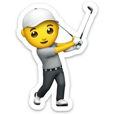 Golf swing  sticker