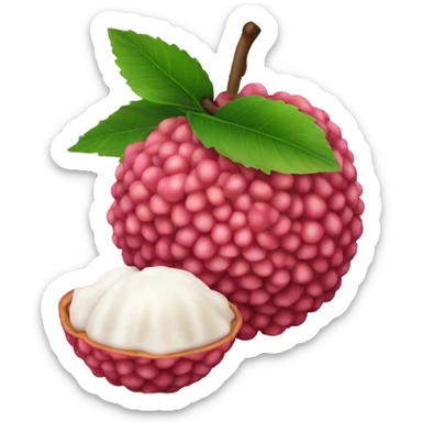 Lychee fruit sticker