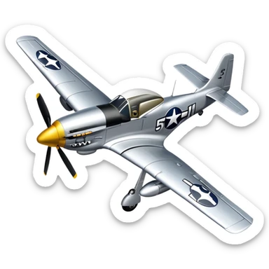 P-51 mustang sticker