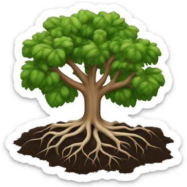 roots in the soil sticker