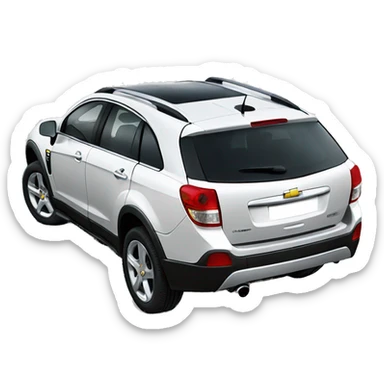 realistic back Chevrolet captiva  sticker