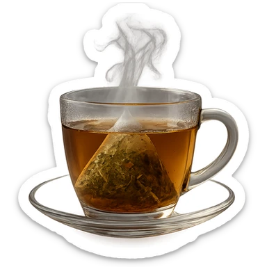 TAZZA DI TISANA DRENANTE, IPERREALISTICA 4K sticker