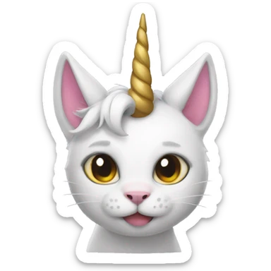 Unicorn cat sticker