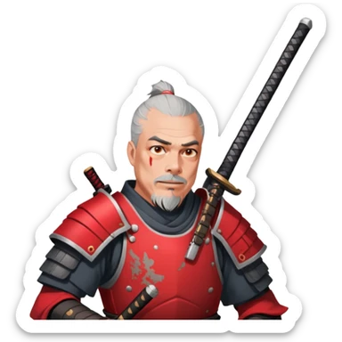 Battle-Ready Samurai sticker