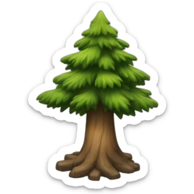 Pine tree sticker