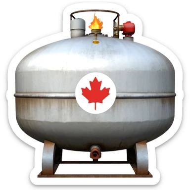 1000 gal residential propane tank white sticker