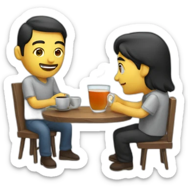 programmer having an argentinian mate tea drink sticker