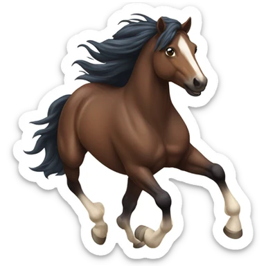 Wild horse sticker