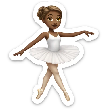 White woman Ballet dancer sticker