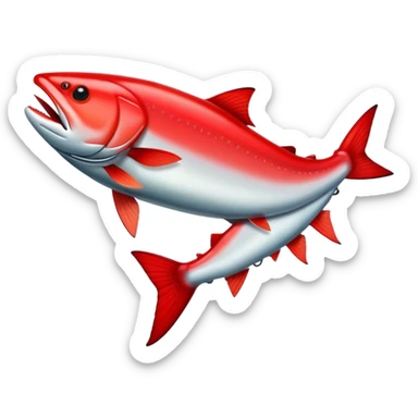 sockeye salmon  sticker