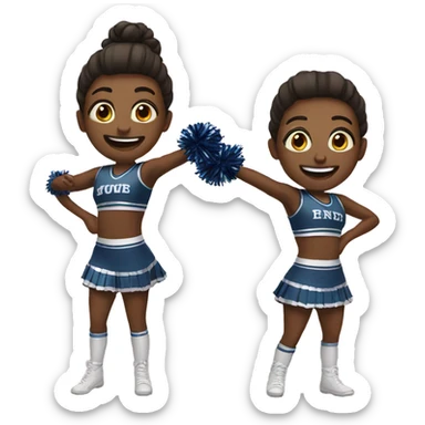 Cheer duo sticker