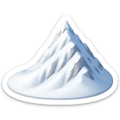 snowy hill  sticker